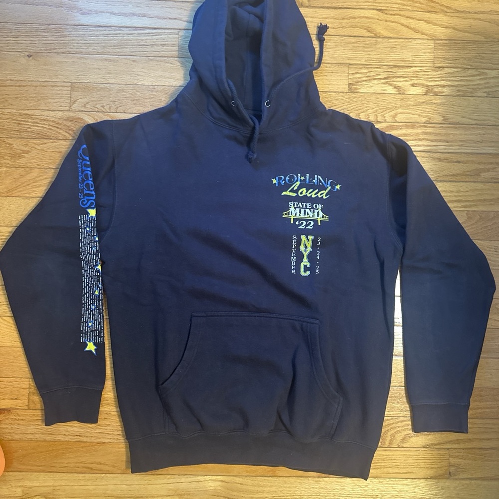 Navy Blue Rolling Loud Graphic Hoodie